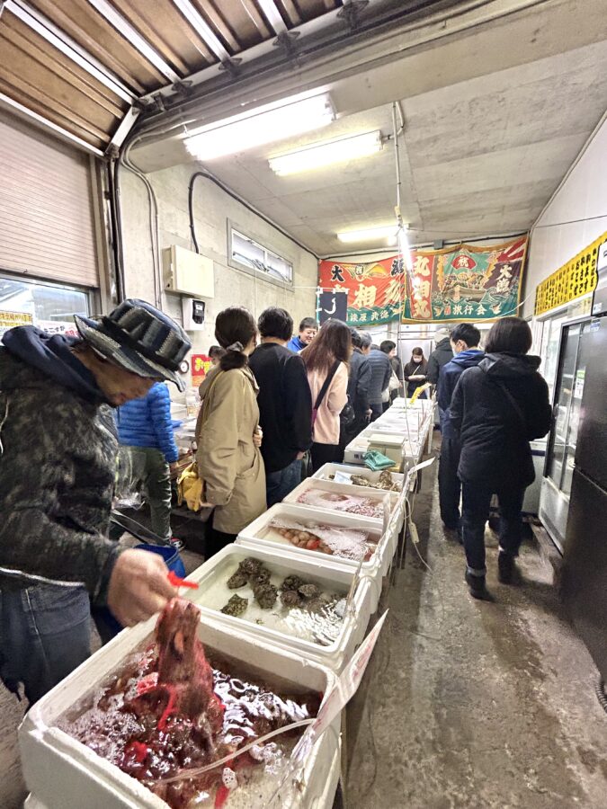 横須賀　朝市　魚市場