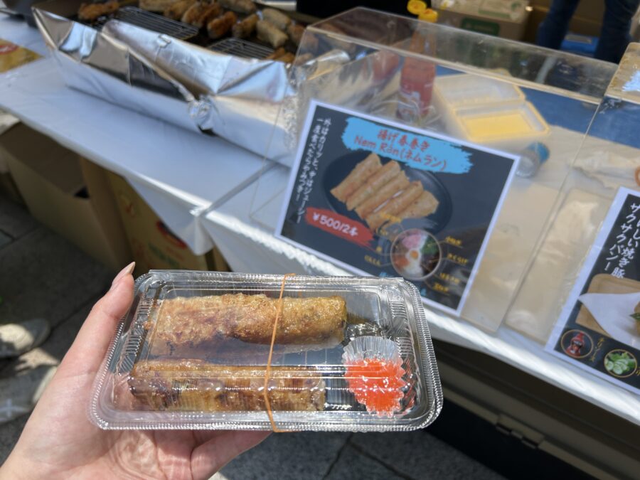 よこすかYYのりものフェスタ2025　ヴェルニー公園　フォーゴン　揚げ春巻き