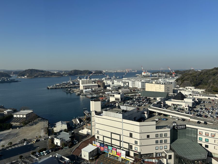 横須賀港の景色