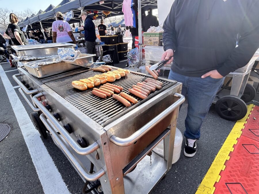 熱々のソーセージ